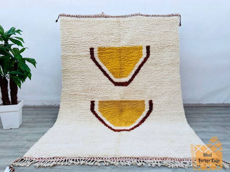 Tapis azilal Tissé main traditionnelle taille 200 x 300 cm