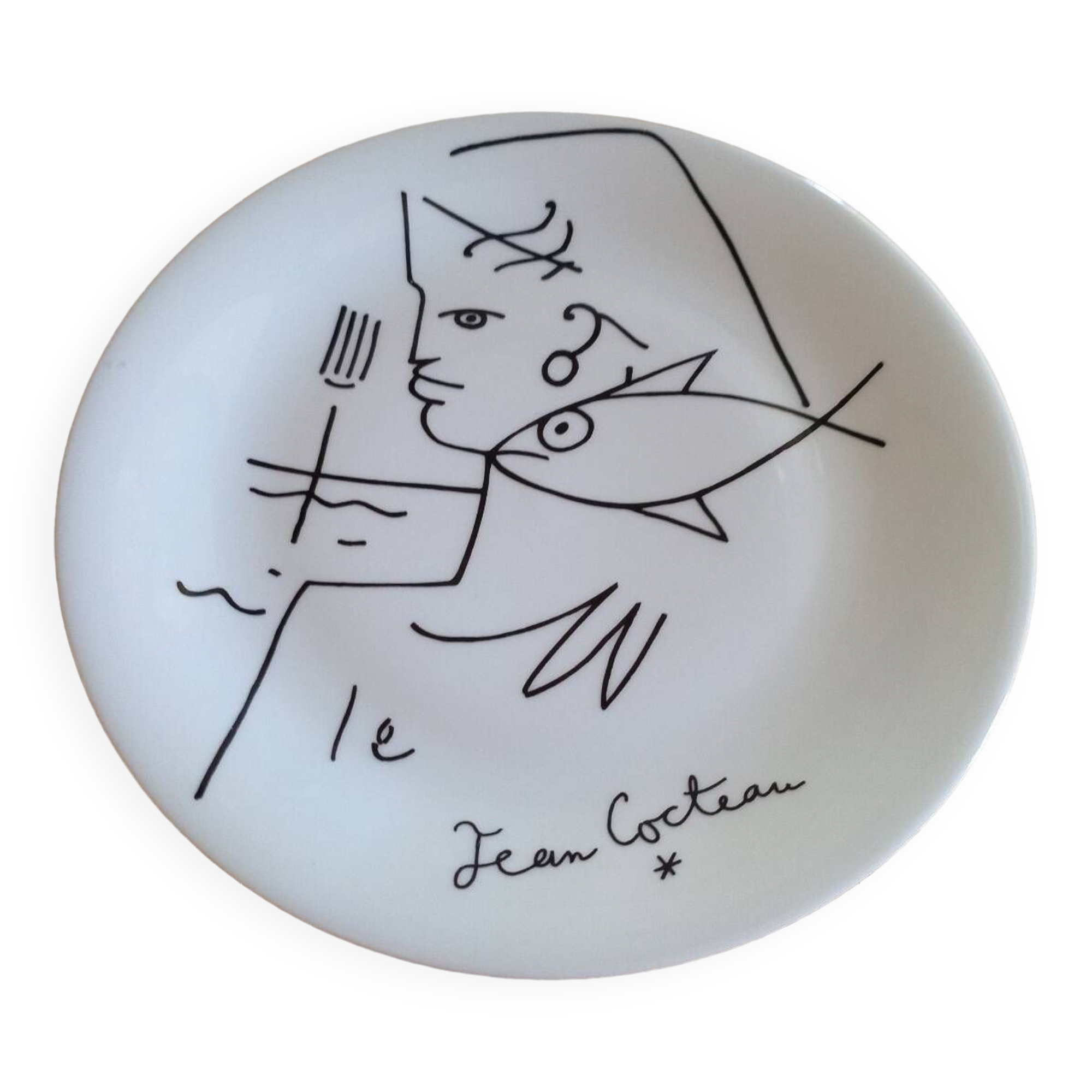 Assiette Cocteau Poseïdon