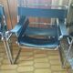 Pair of leather armchairs Breuer model B3