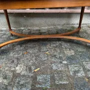 Louis XVI style coffee table in stained cherry wood 95x50cm 1970