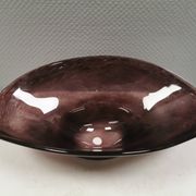 Large dish in several layers of glass, in a beautiful purple colour 1980s