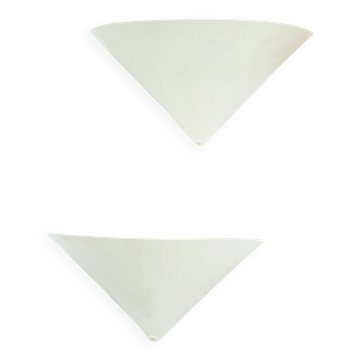 Pair of conical wall lights Memphis, IKEA, 1980s