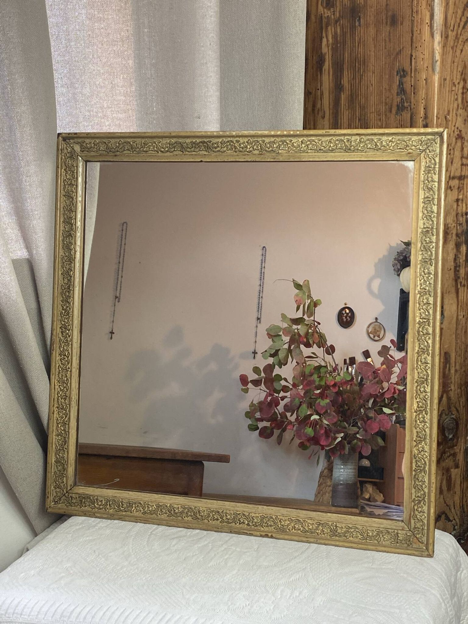 Miroir en bois et stuc, Napoléon  III 