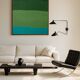 Abstract on canvas 100x100x4cm "Green Softness"