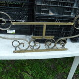 Wall mounted wrought iron coat rack from the 1970s