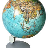 Vintage Globe Luminous World Map Scan Globe Denmark