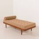 Scandinavian mid century daybed in natural boucle fabric, Denmark 1960s