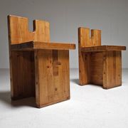 Pompeia accent chair in pine by Lina Bo Bardi, 1980s