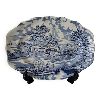 Oval dish English Style Lunéville