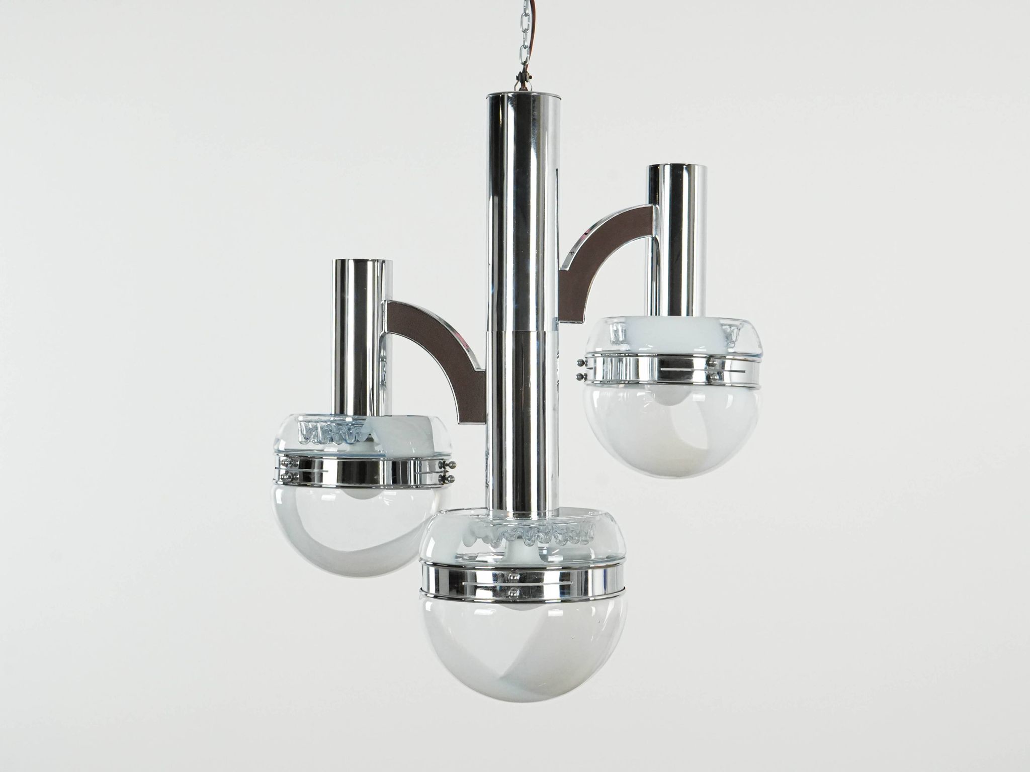 Space Age chandelier, Murano glass, 1970s, made in Italy