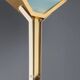 Vintage aluminium and glass floor lamp, Italian design, 1980s.