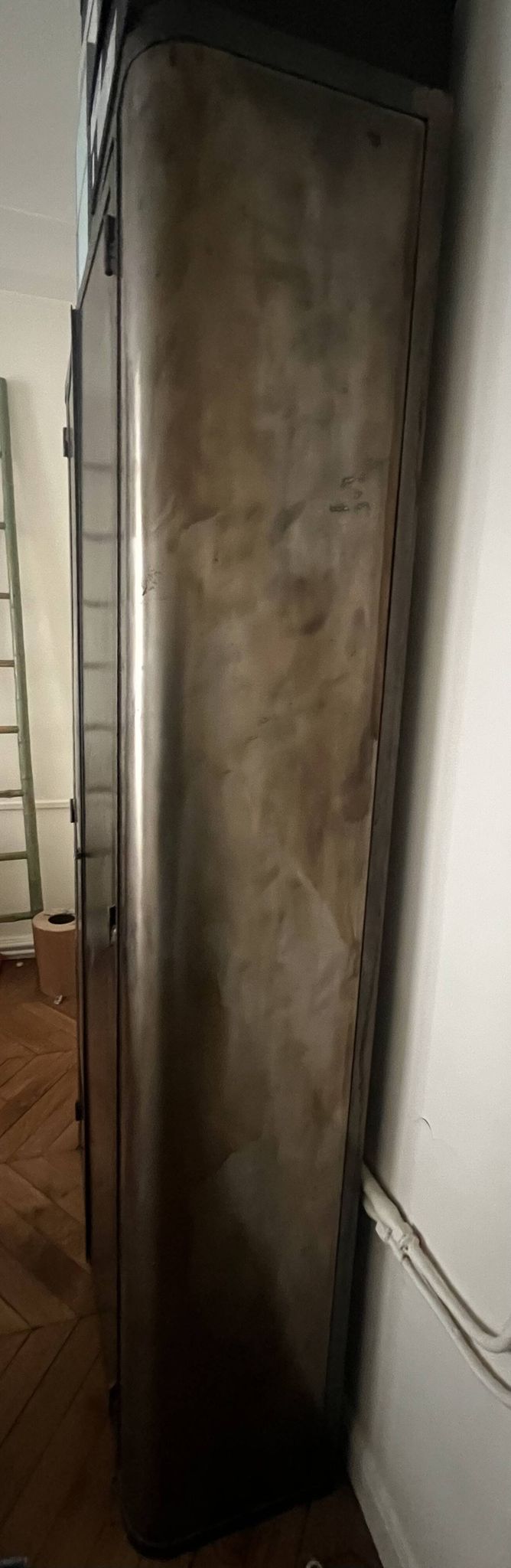 Steel wardrobe. Height 1.99m, Width 1m.