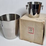 Letang Rémy stainless steel champagne cooler and ice bucket from the 80s