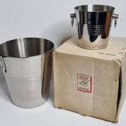 Letang Rémy stainless steel champagne cooler and ice bucket from the 80s