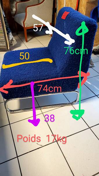 70's Blue Armchair