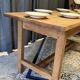 Small farmhouse table in solid oak