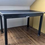 Industrial metal desk
