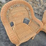 Salon en rotin 1950