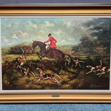 JL Lecoyer. "Fox hunting". Large format painting.