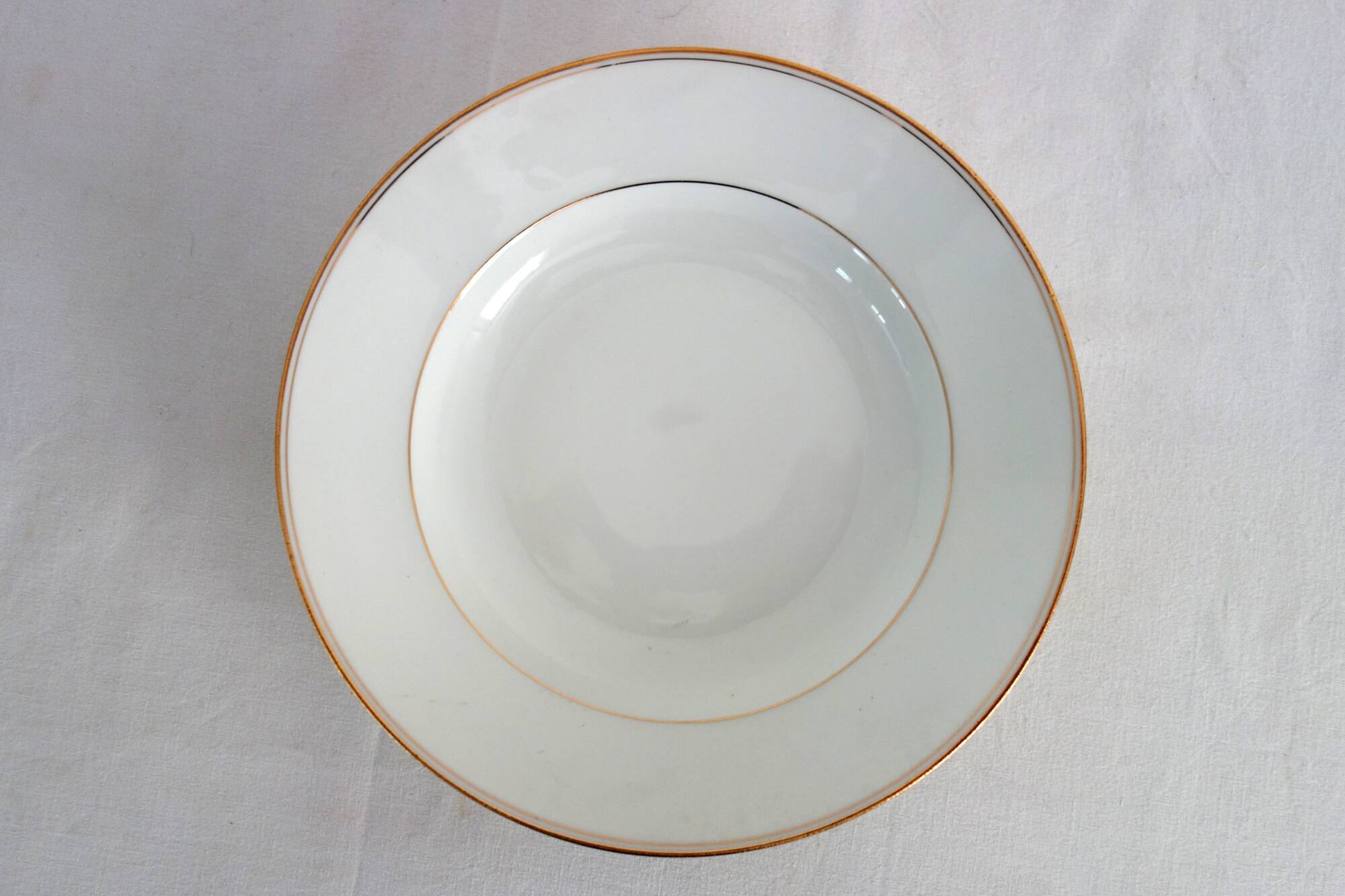Set of 11 Limoges porcelain soup plates