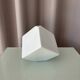 Vintage Jingdezhen Porcelain Bud Vase | White Geometric Minimalist Vase