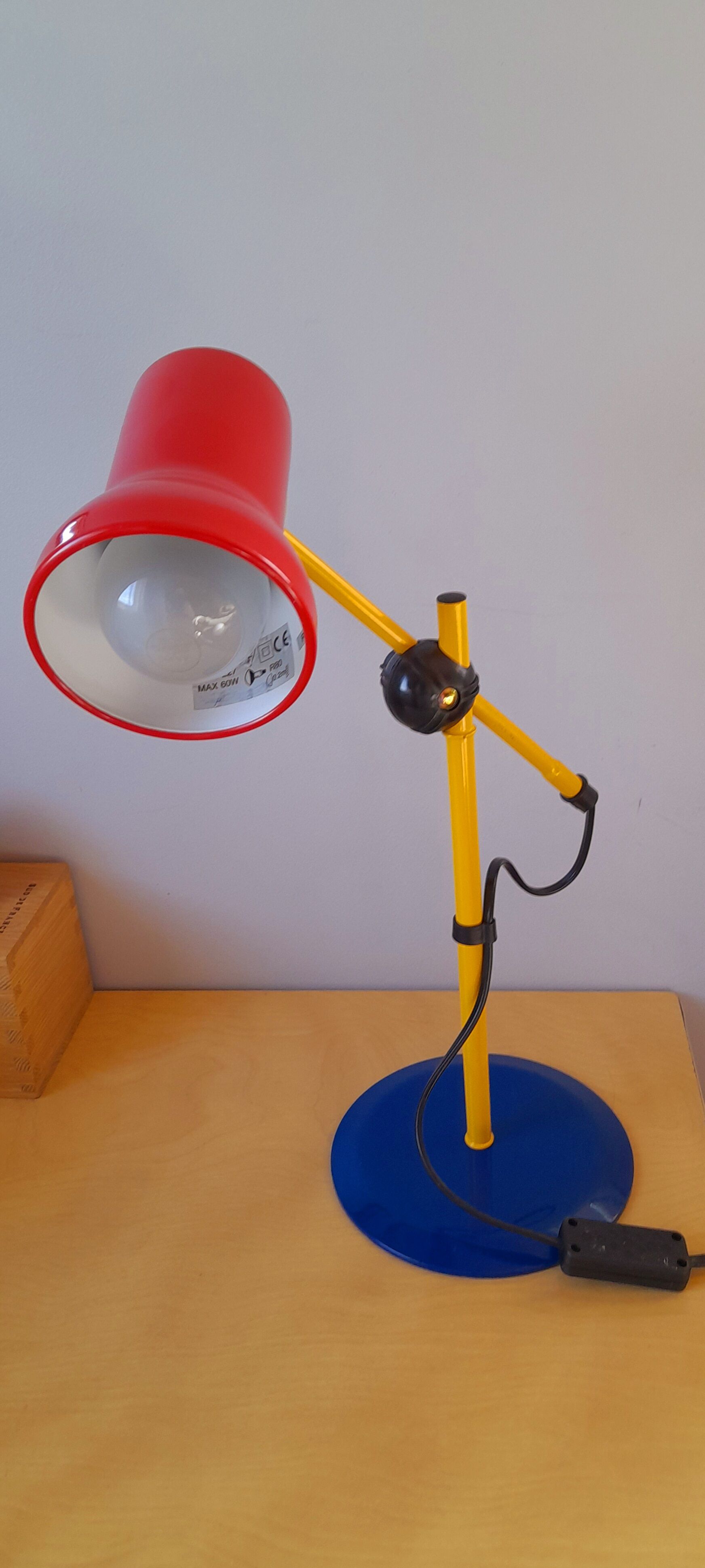 Adjustable desk lamp 80s