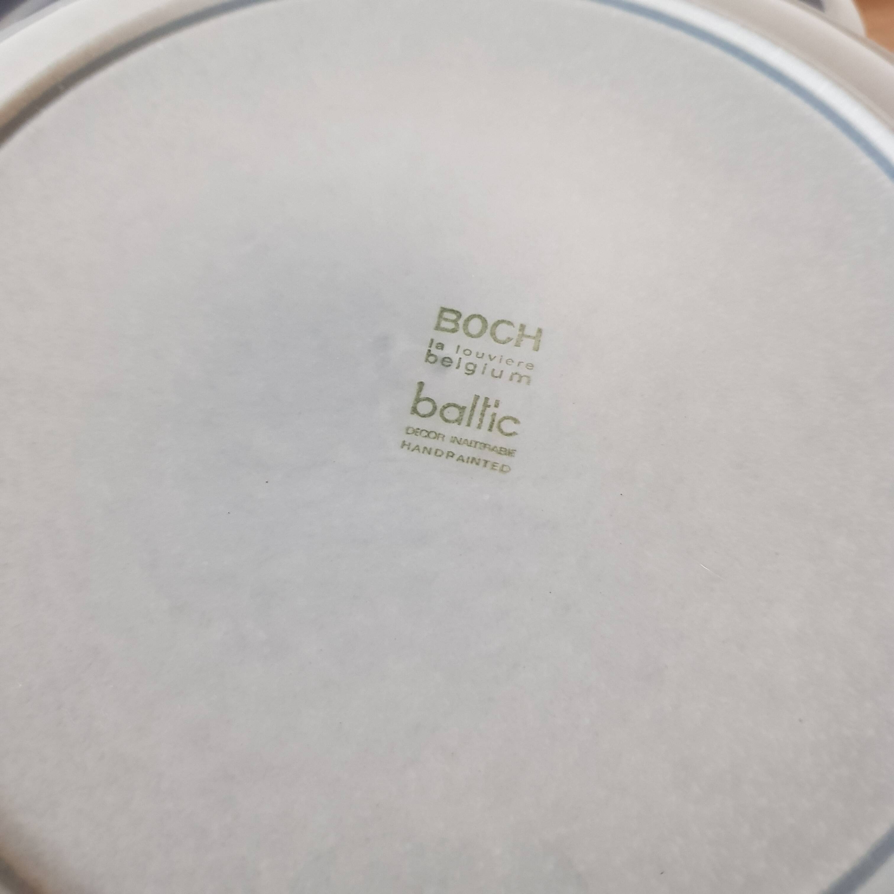 6 Assiettes plates BOCH-Belgium - Baltic