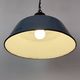Industrial Grey Enamel and Cast Iron Pendant Light, 1960s