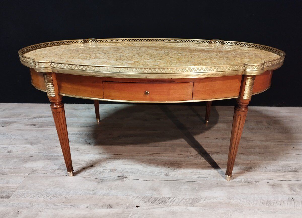 Table basse bouillotte style Louis XVI