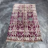 Moroccan carpet boujad purple - 214 x 350 cm