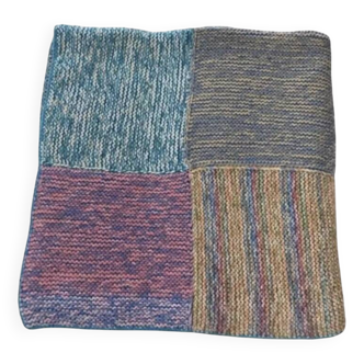 Small wool patchwork blanket