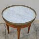 Antique Louis xvi style white marble hot water bottle coffee table