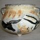 Tripod bonbonnière with "lascaux" decorations 1950-1960