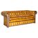 Canapé Chesterfield vintage cuir restauré
