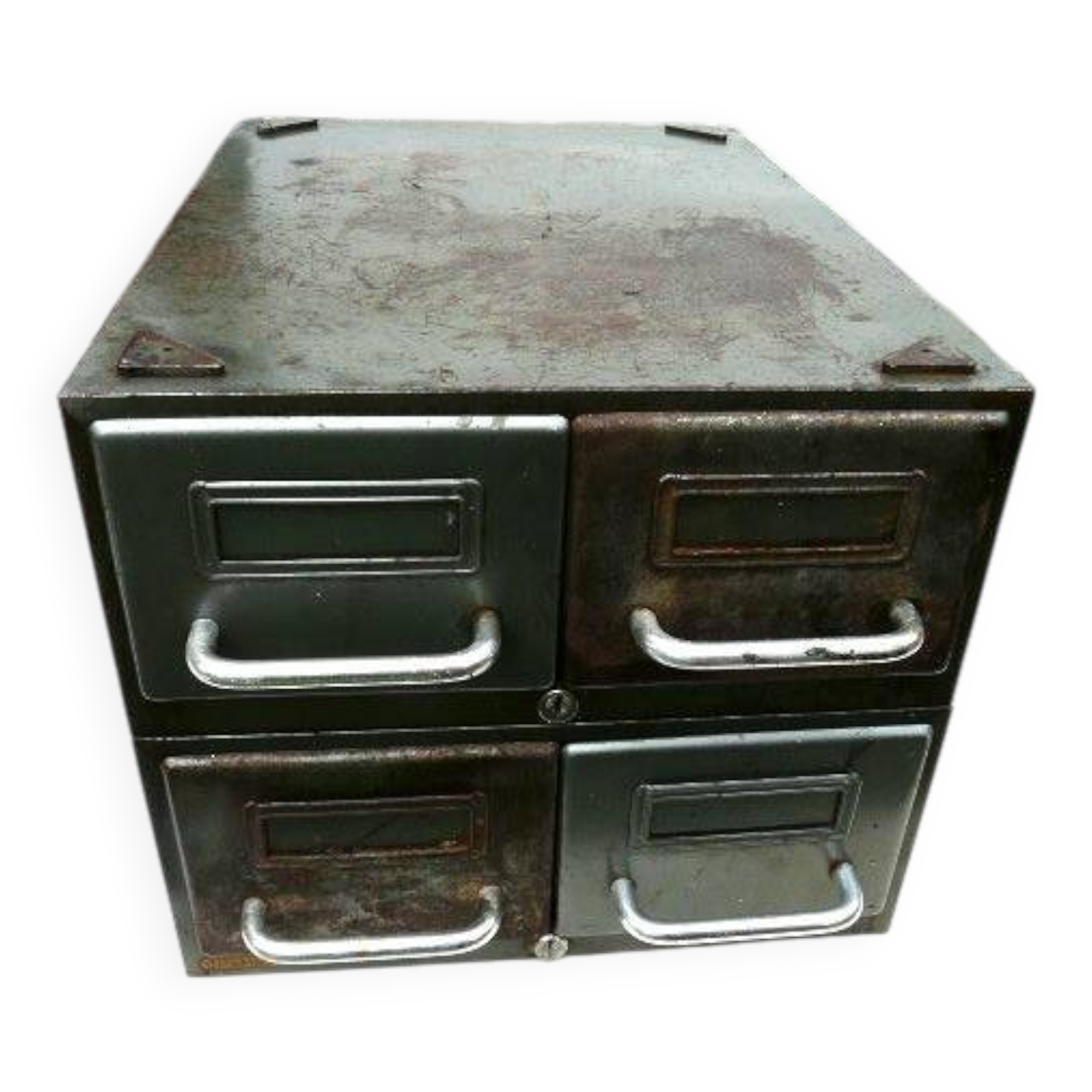 4-drawer industrial metal loft furniture from the 1970s, brand FLAMBO.