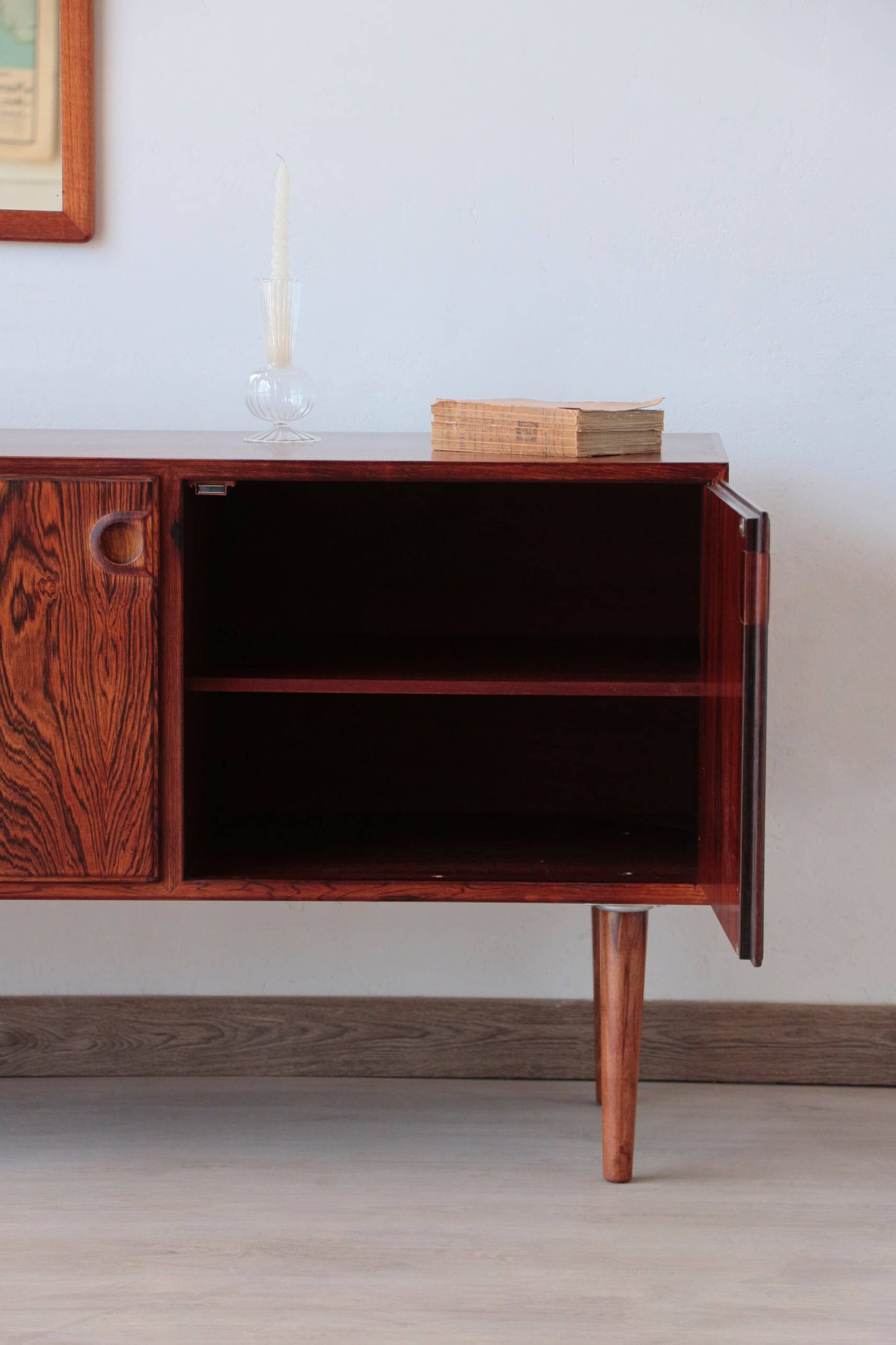 Enfilade vintage en palissandre – Design danois – Pièce unique