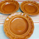 4 flat plates Lunéville Louis XV Honey