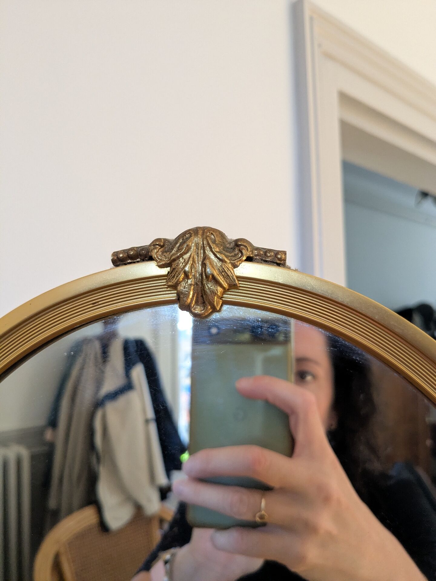 Louis XV style triptych mirror