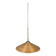 Lampe à suspension pencil split reed, rotin, bambou et laiton, italie, 1970s
