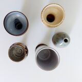 Set of five vintage vases