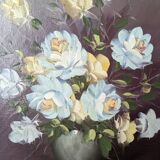 Acrylic painting on canvas still life old bohemian countryside