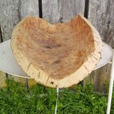 Old centerpiece cup empty pocket in natural cork vintage