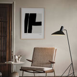 Framed abstract giclee art print 50x70cm