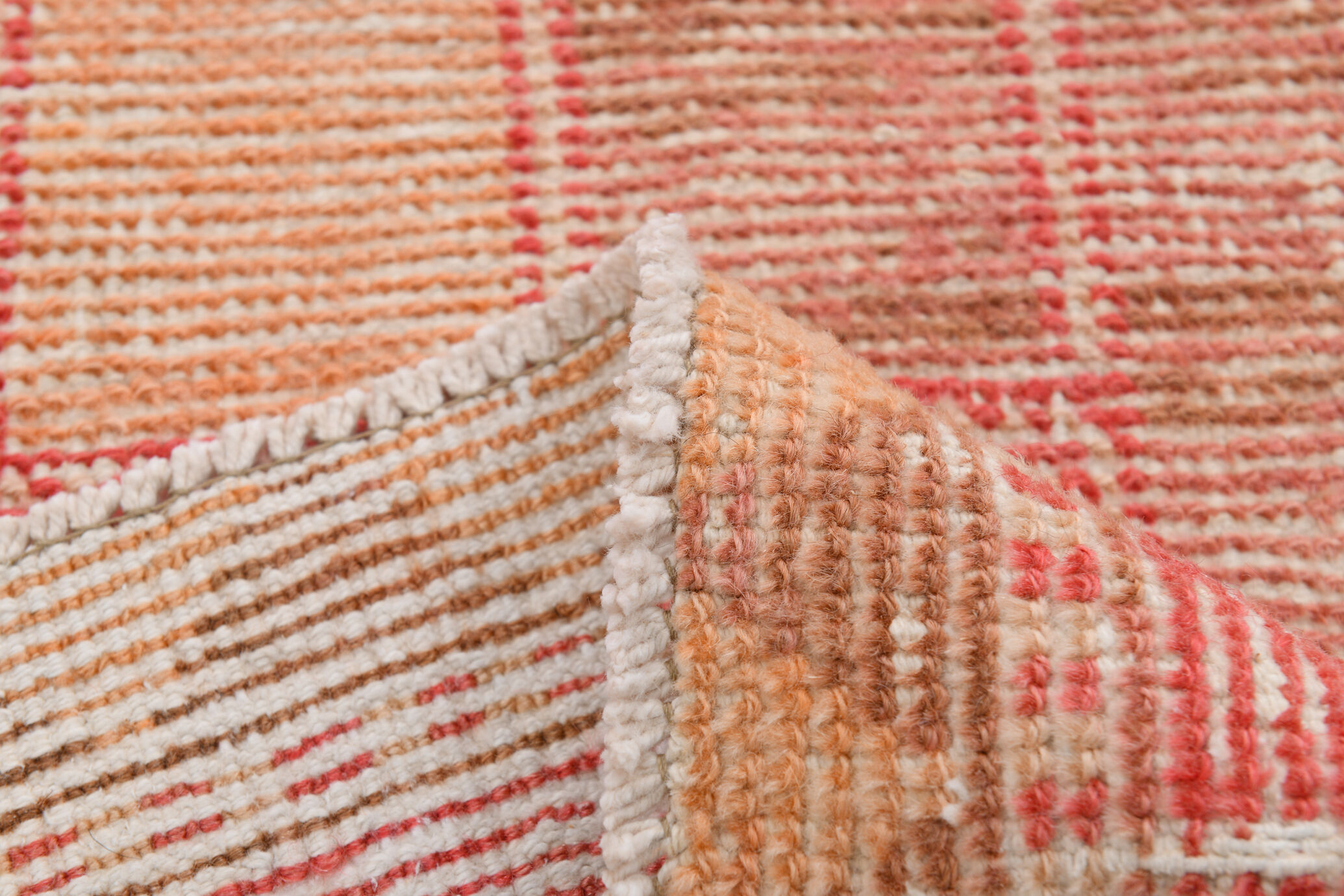 Red vintage runner rug, 91x341cm