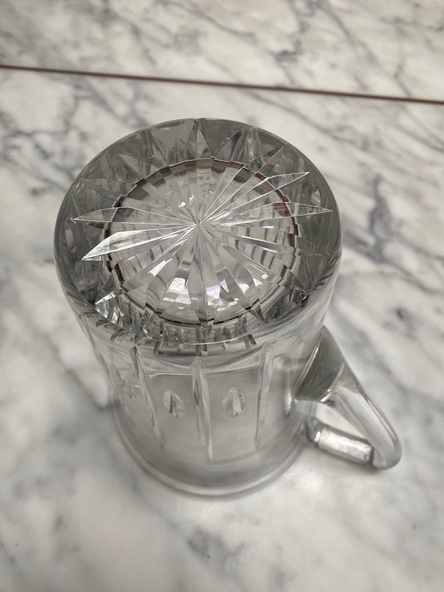 Crystal jug pitcher from Saint Louis France