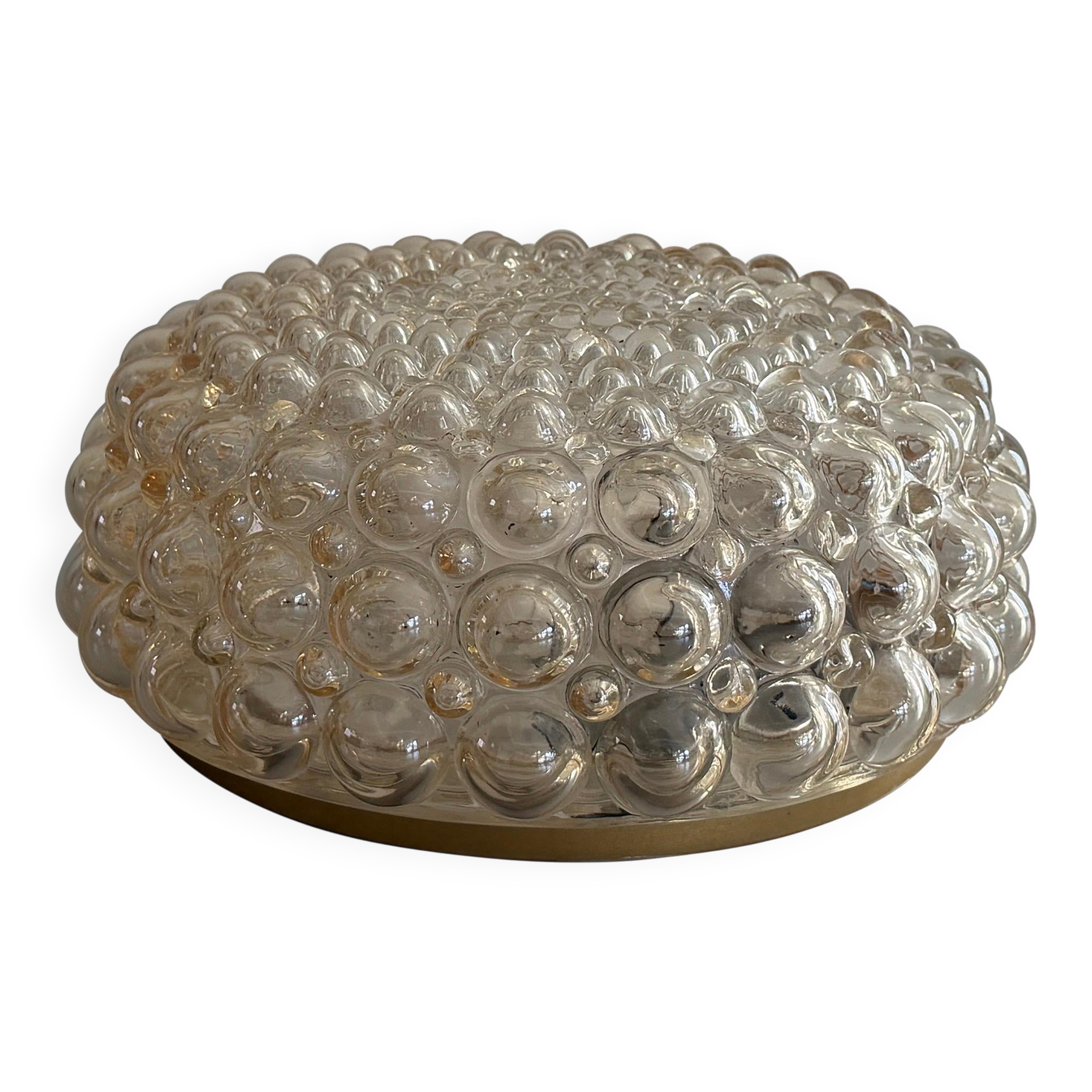 Boom 665 Model Bubble Glass Flush Mountains by Bega Limburg, 1960s, Germany