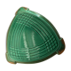 Dessous de plat art deco vert et doré faïence
