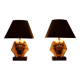Large Ceramic Toetanchamon Table lamps 1970s