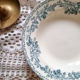 Deep iron earthenware plate, Saint Amand, Guadeloupe model