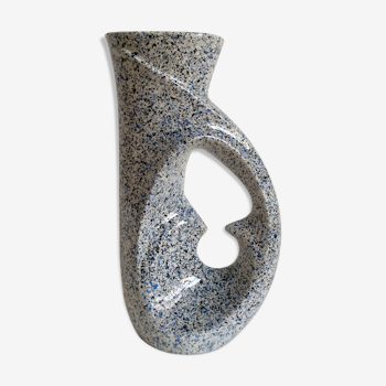 Vase en céramique par Roberto Rigon Italie années 70